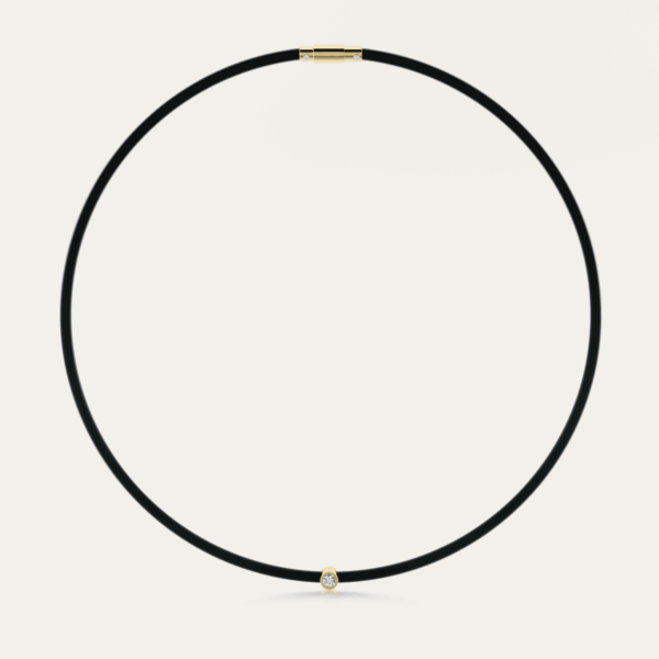 RUBBER ME ONE DIAMOND NECKLACE