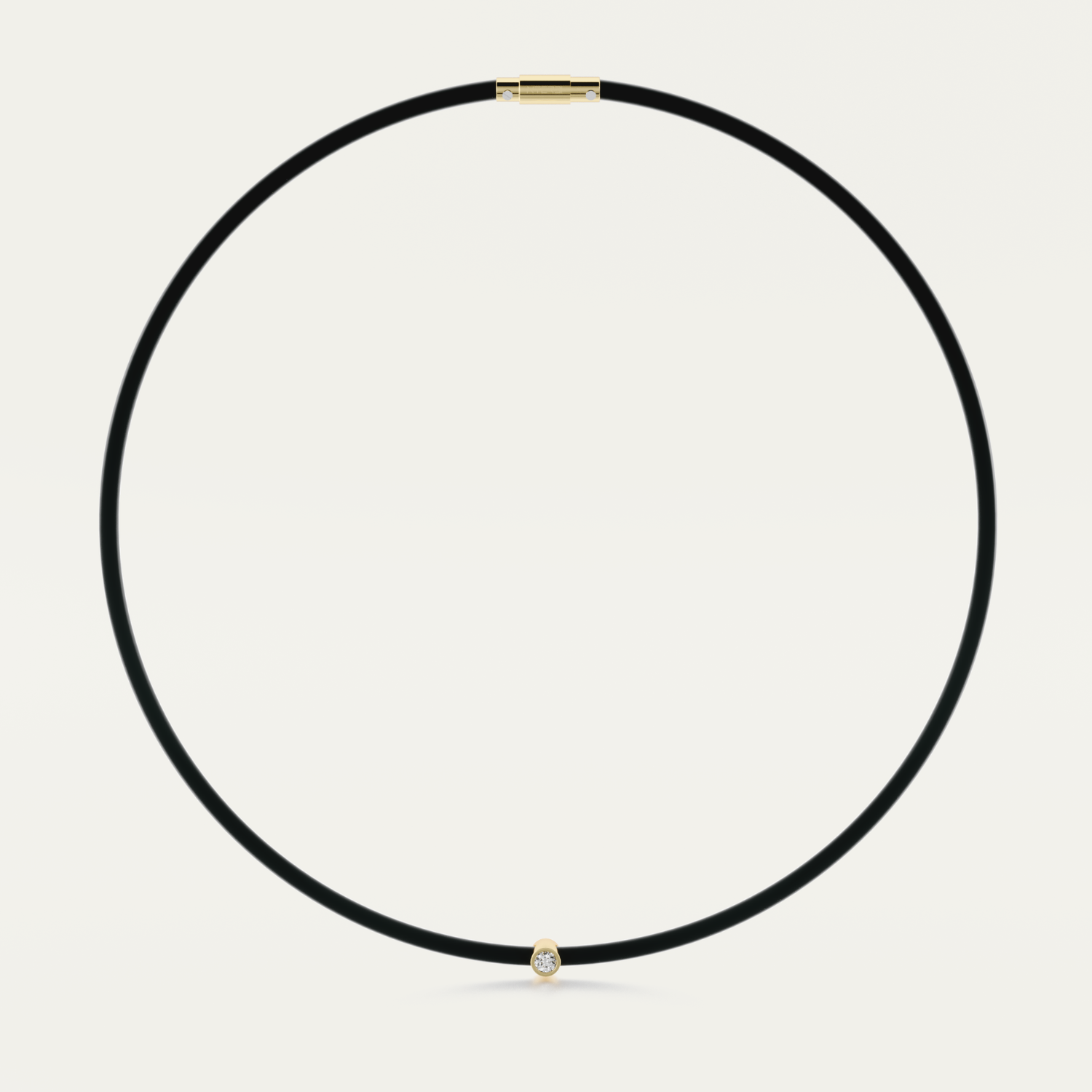 RUBBER ME ONE DIAMOND NECKLACE