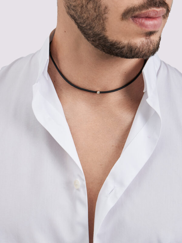 RUBBER ME ONE DIAMOND NECKLACE - Image 4