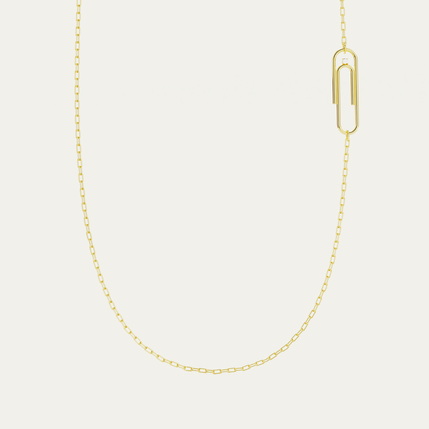 CLIP LONG NECKLACE , S CLIP