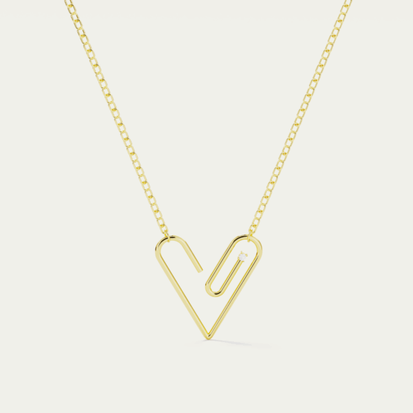 CLIP HEART NECKLACE